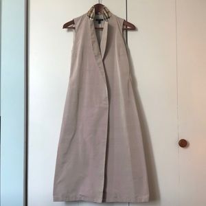 Burberry Double Breasted Long Vest Dress